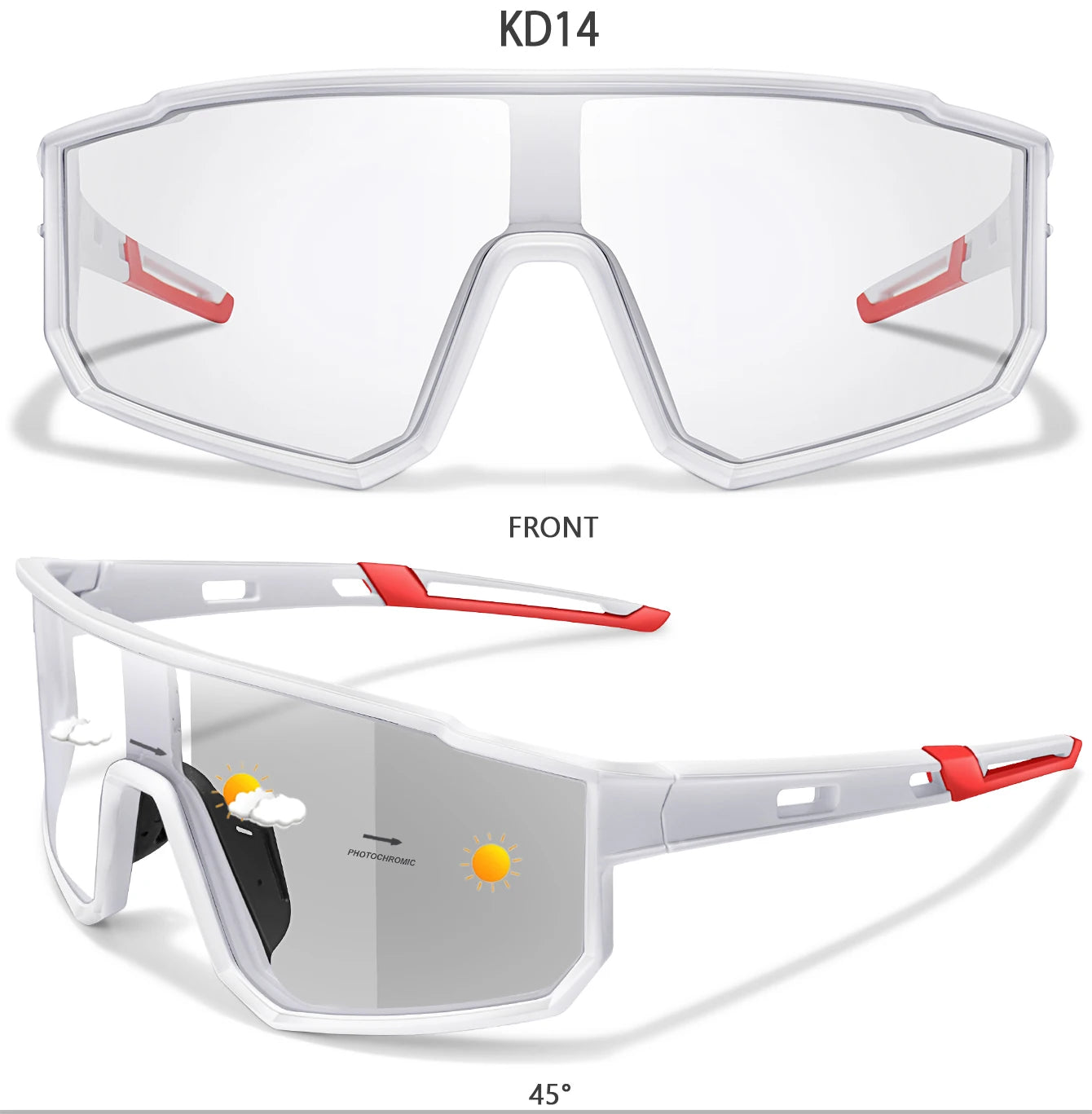 Fashion Brand Men Women Bicycle Photochromic Eyewear MTB Bike Fishing Running Cycling Sports Sunlasses Comfortable Goggles Beauty World Shop