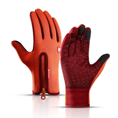 Winter Ski Gloves Men Bike Cycling Gloves Windproof Cold Proof Full Finger Outdoor Waterproof Bicycle Motorcycle Riding Mitten Beauty World Shop