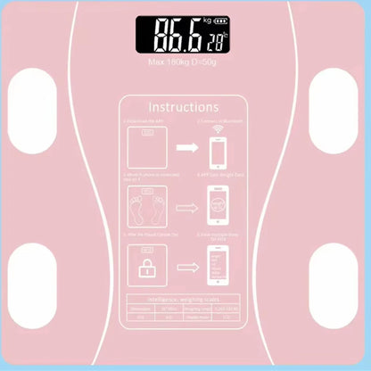 Body Fat Scale Smart Wireless Digital Bathroom Weight Scale Body Composition Analyzer With Smartphone App Bluetooth-compatible Beauty World Shop