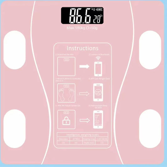Body Fat Scale Smart Wireless Digital Bathroom Weight Scale Body Composition Analyzer With Smartphone App Bluetooth-compatible Beauty World Shop