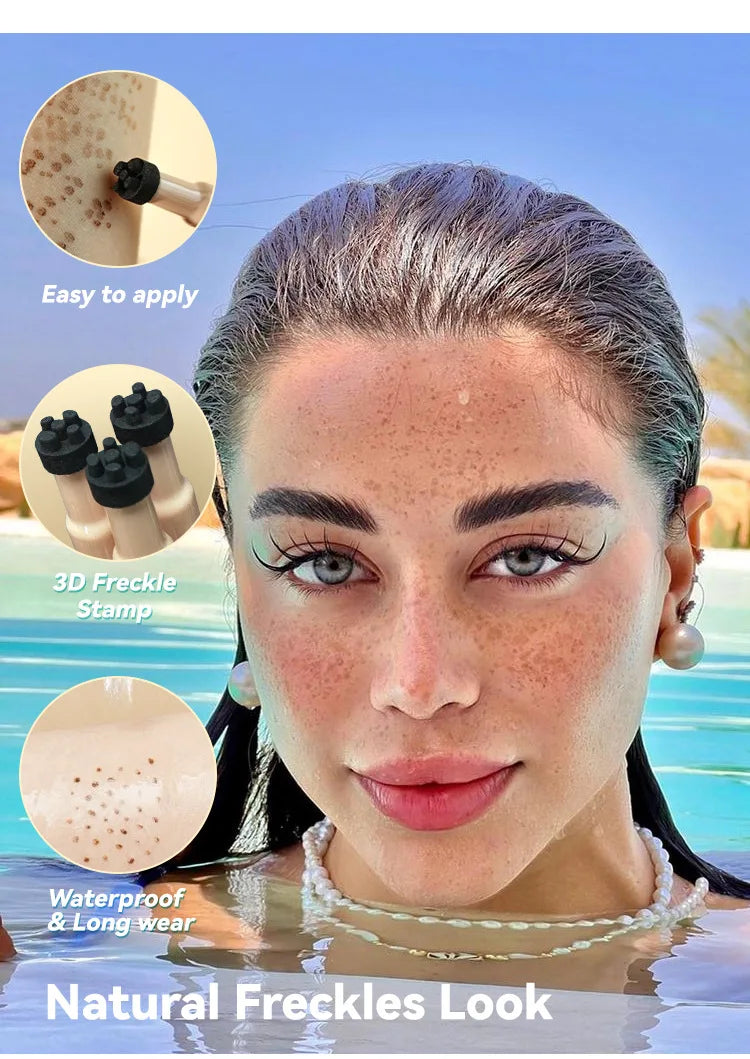 Waterproof Freckle Pen Natural Lifelike Fake Freckles Pen for Lasting Look Dot Spot Pen Makeup for Women Makep Light/Dark Brown Beauty World Shop