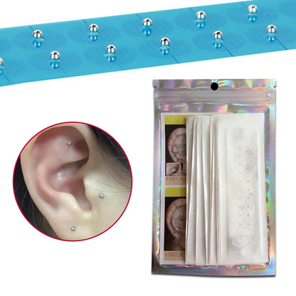 100/200pcs Clear Ear Point Stickers Ear Pressure Stick Acupuncture Magnetic Beads Auricular Ear Stickers Massage Ear Stickers Beauty World Shop