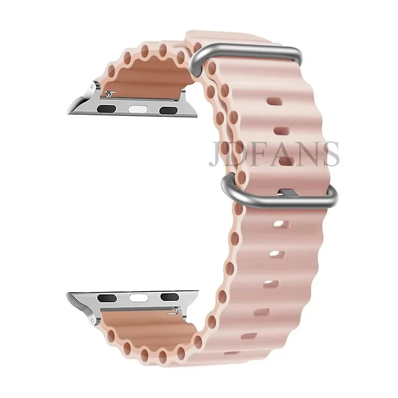Strap For Apple watch ultra band 49mm 44mm 45mm 41mm 40mm 38mm 44 45 mm 1:1 Original Ocean belt iWatch series 9 10 8 7 se bands Beauty World Shop