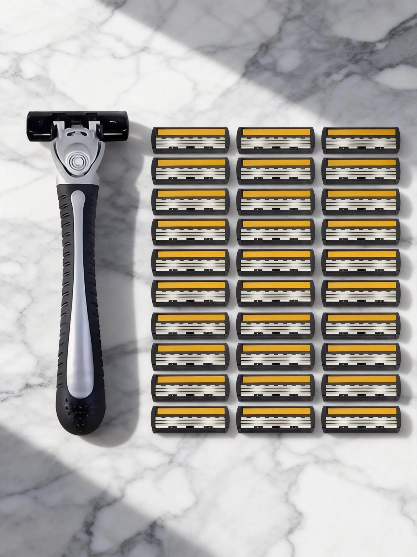 Variety Packs Skin Guard Anti-Slip Handle Replacement Triple Blades Reusable Safety Manual Razors for Men Shaving Bathing Trave Beauty World Shop