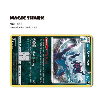 2025 New Pokemons Charizard Blastoise Bulbasaur Eevee Metwo Sticker Film Skin Cover for Credit Debit Card Beauty World Shop