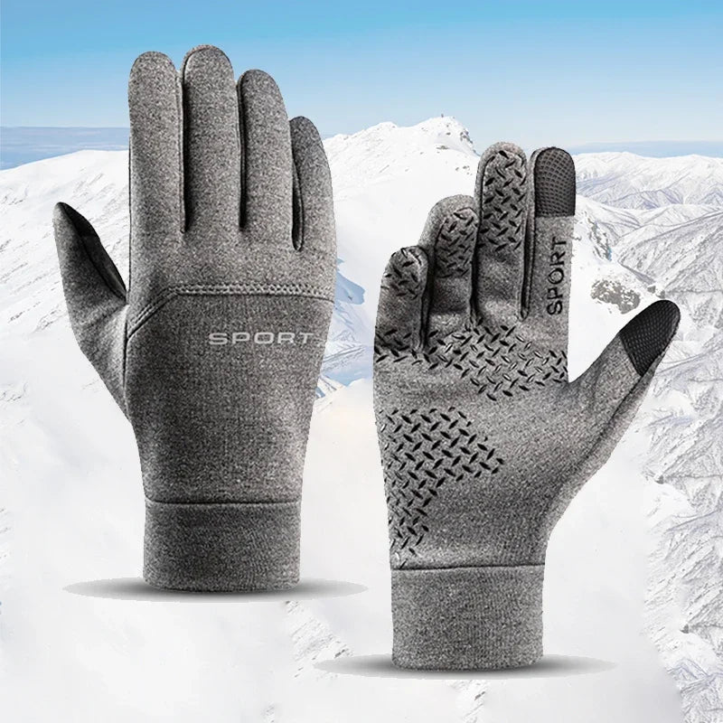 Winter Warm Gloves Touch Screen Windproof Cold-proof Cycling Gloves, Men's Women's Running, Hiking Skiing Gloves Beauty World Shop