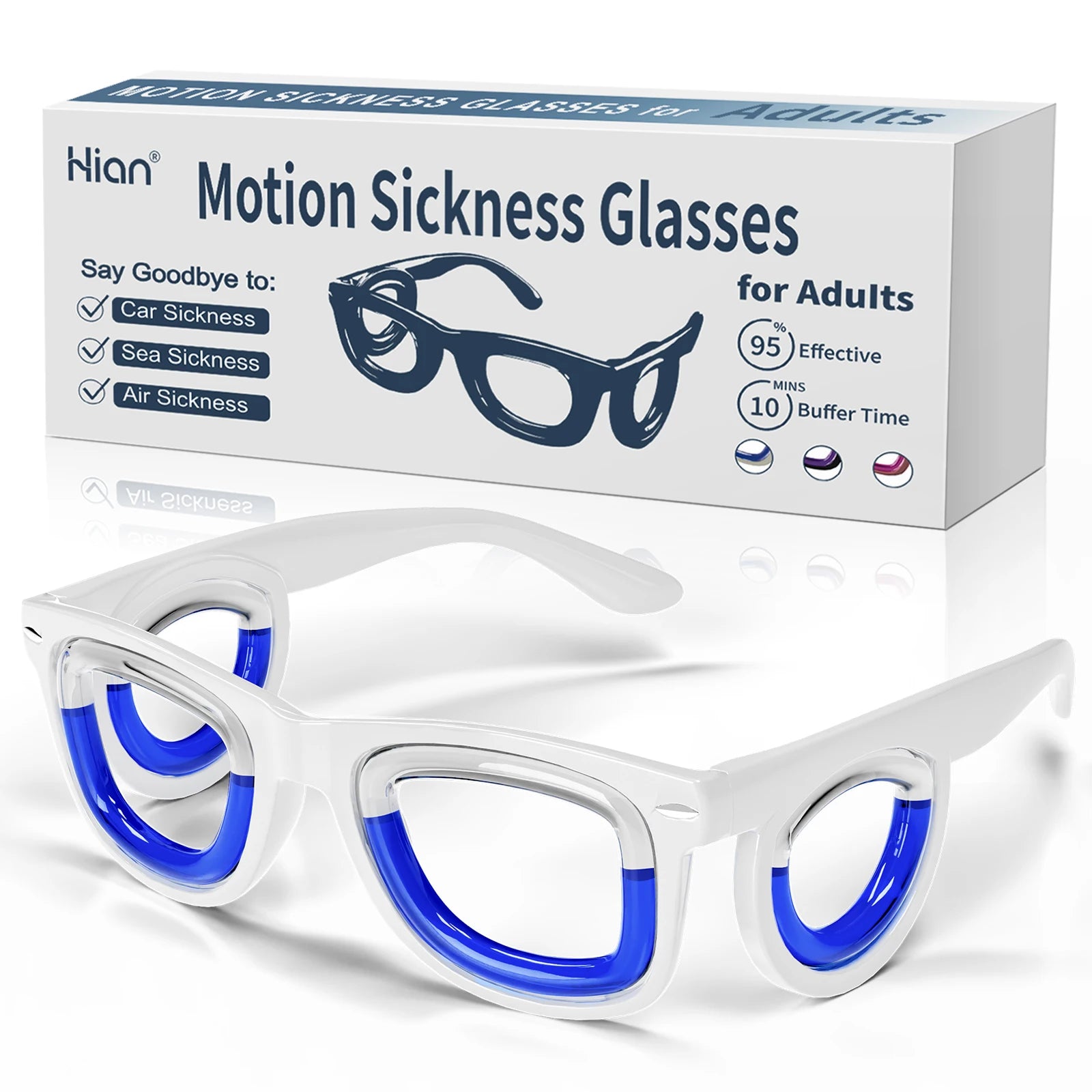 Anti-Motion Sickness Glasses | Ultra-Light Ergonomic Design for Cars/Travel/Cruises | Portable Nausea Relief Beauty World Shop