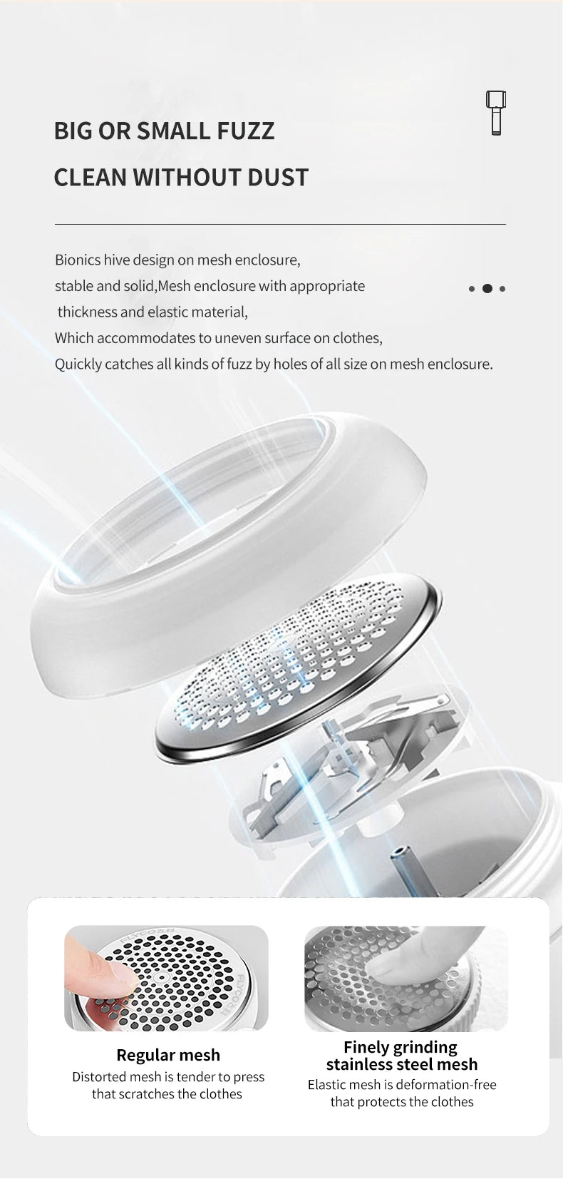 Lint Remover for Clothing Electric Pellet Fluff Remover Rechargeable Portable Fabric HairBall Shaver Removes Lint from Clothes Beauty World Shop