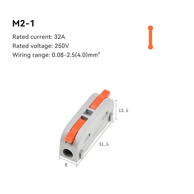 10/30/50 PCS Mini Fast Wiring Cable Connectors Universal Compact Splitter Electrical Conductors Push-in Home Terminal Block Beauty World Shop