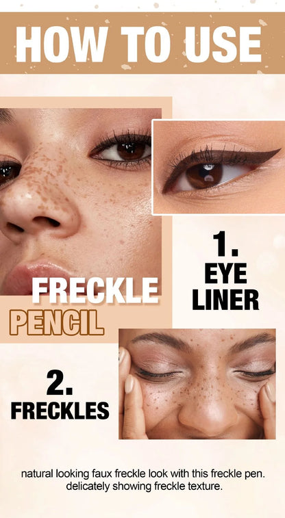 1PC Face Fake Freckles Pen Natural Waterproof Lifelike Fake Freckles Pen for Long Lasting Look Dot Spot Pen Makep Tool Cosmetic Beauty World Shop
