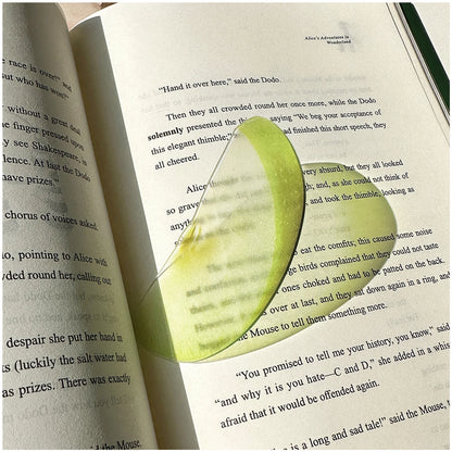 Delicate Transparent Acrylic Apple Bookmark Reading Mark Student Gift Premium Feeling Cute Grape Tomato Bookmarks Beauty World Shop