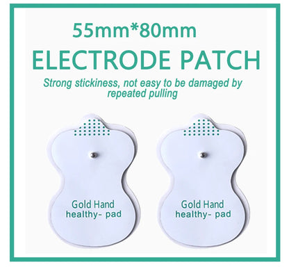 Button Electrode Pads Reusable Massage Patch for Tens Electrodes Massage 3.5mm Plug Body Massager Accessories Beauty World Shop