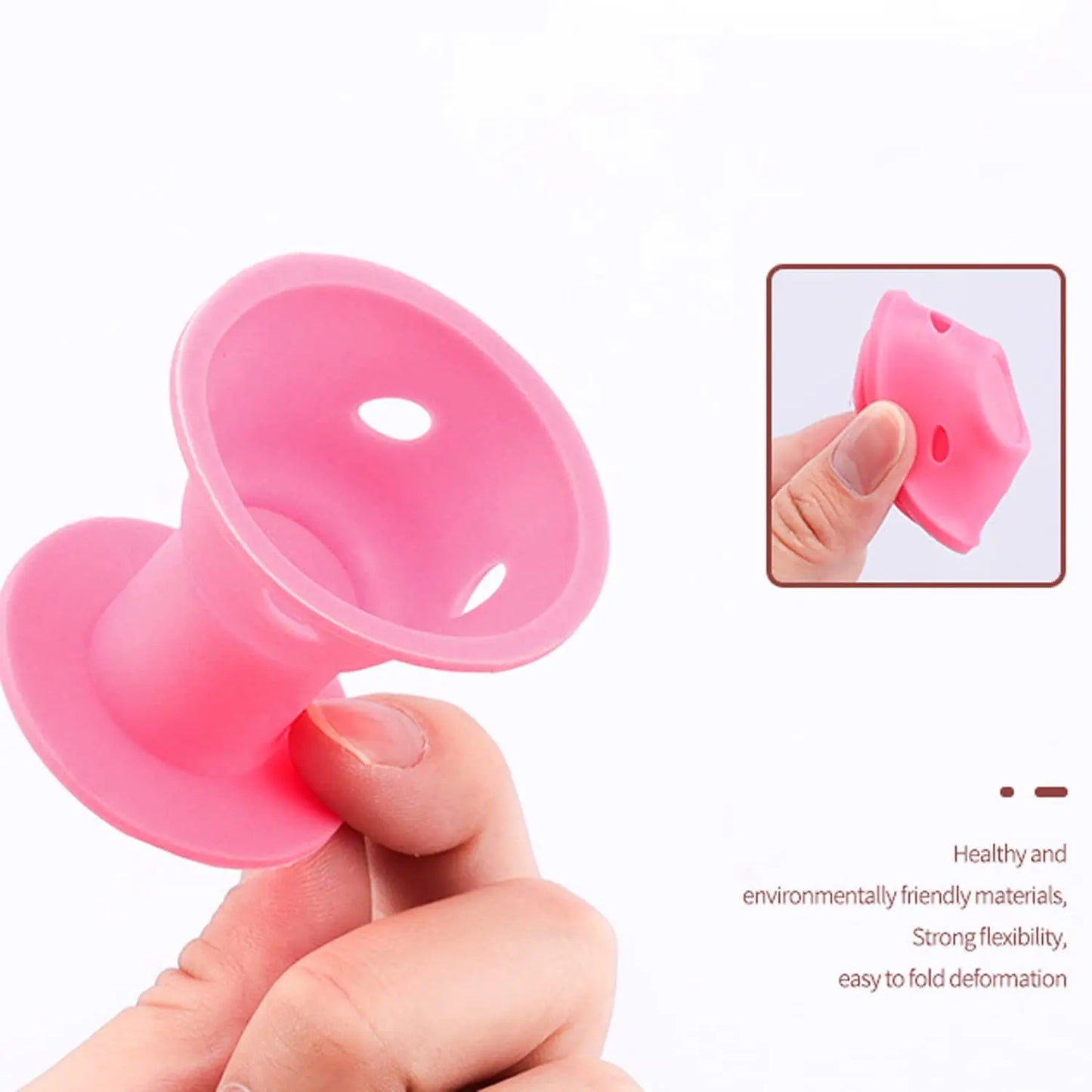 Heatless Hair Curlers Set: 10 Pieces Including Large and Small Soft Overnight Rollers for Women and Kids Lazy Curling Rods Beauty World Shop