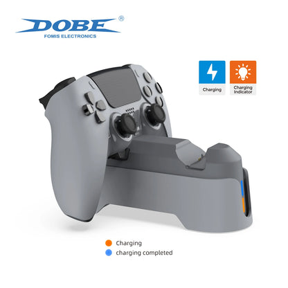 DOBE Double Charging Dock TP5-1501X for PS5 Handle with Dual-color Charging Indicator Light & Charing Cable Beauty World Shop
