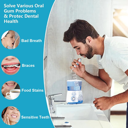 Oral Irrigator Dental Water Flosser for Teeth High Pressure Electric Dental Irrigator Water Flosser Mouth Washing Machine 800ML Beauty World Shop
