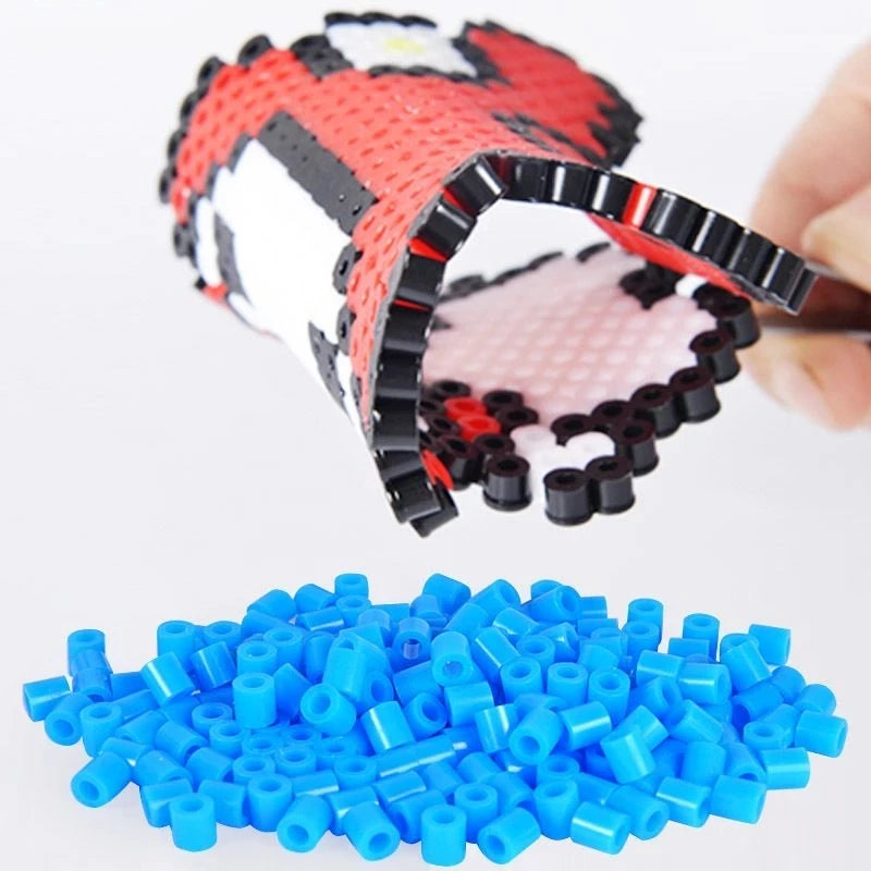 2.6mm Perler Hama beads Set 3D Puzzle Iron Beads Toy Kids Creative Handmade Craft DIY Gift fuse beads Have large pegboard Beauty World Shop