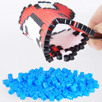 2.6mm Perler Hama beads Set 3D Puzzle Iron Beads Toy Kids Creative Handmade Craft DIY Gift fuse beads Have large pegboard Beauty World Shop