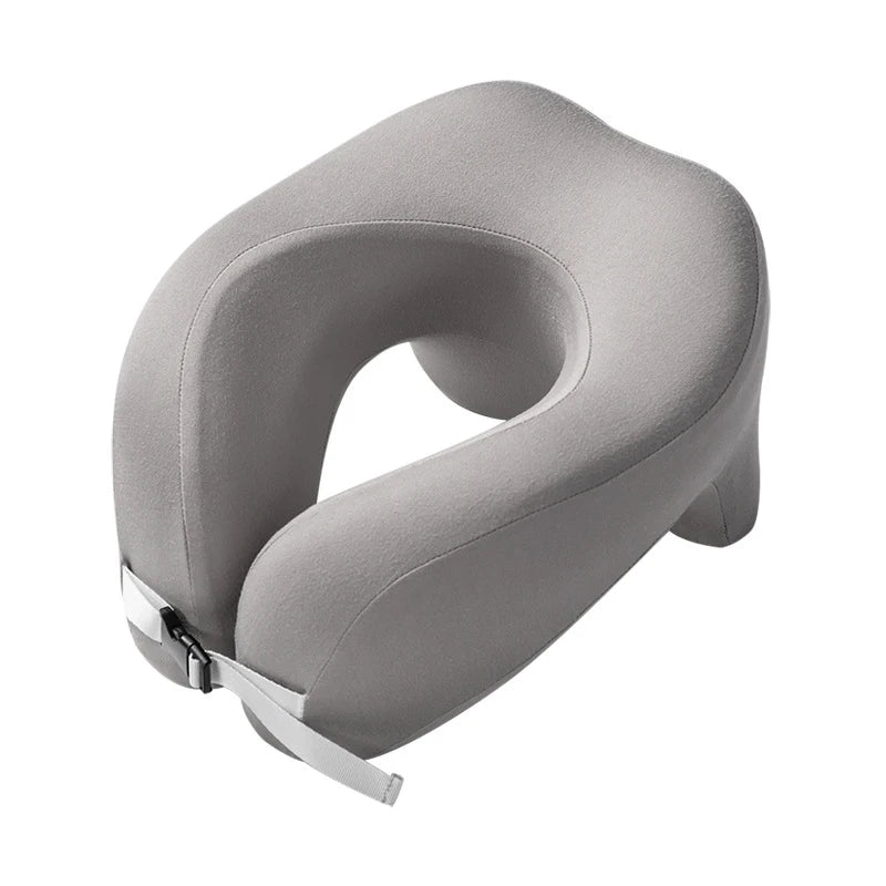 Travel Pillow U-Shape Pure Memory Foam Neck Pillow For Airplane Office Nap Cervical Pillows Flight Sleeping Head Neck Support Beauty World Shop