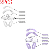 2PCS-White Purple