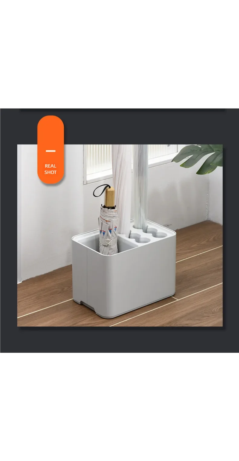 Umbrella rack with drip tray, suitable for space saving storage in the corner of the entrance passage, can hold 10/15 umbrellas Beauty World Shop
