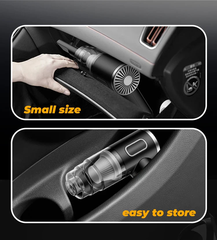 ABS Car Vacuum Cleaner Portable Powerful Wireless Vacuum Cleaner Home Carpet Cleaner Home Appliance Mini Cleaning Machine Beauty World Shop