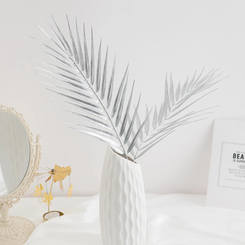 6/12Pcs Artificial Plants Tropical Palm Tree Leaves Home Garden Decoration Accessory Photography Prop Christmas Wedding Supplies Beauty World Shop