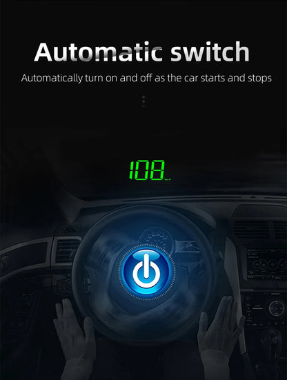 M2 Car GPS Head Up Display Universal Car Speedometer Gauge KM/H Windshield Projector Automatic Photosensitive Digital Speed Me Beauty World Shop