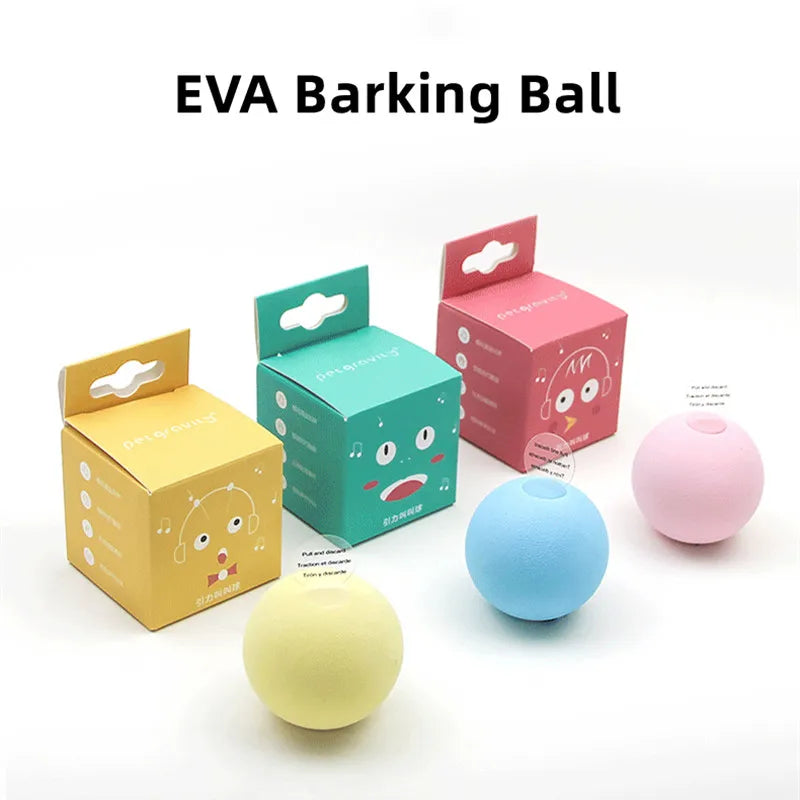 Cat Toys Balls Sound Frogs Birds Chirping Crickets EVA Balls Rolling Cat Plush Soft Self-Heeling Teaser Toys Pet Accessories Beauty World Shop