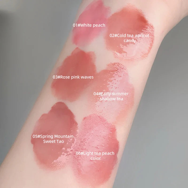 Crystal translucent lip glaze moisturizing water is not easy to fade natural color mouth red lip glaze Beauty Trend Shop