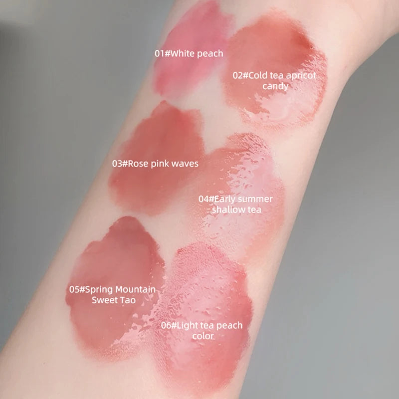 Crystal translucent lip glaze moisturizing water is not easy to fade natural color mouth red lip glaze Beauty World Shop