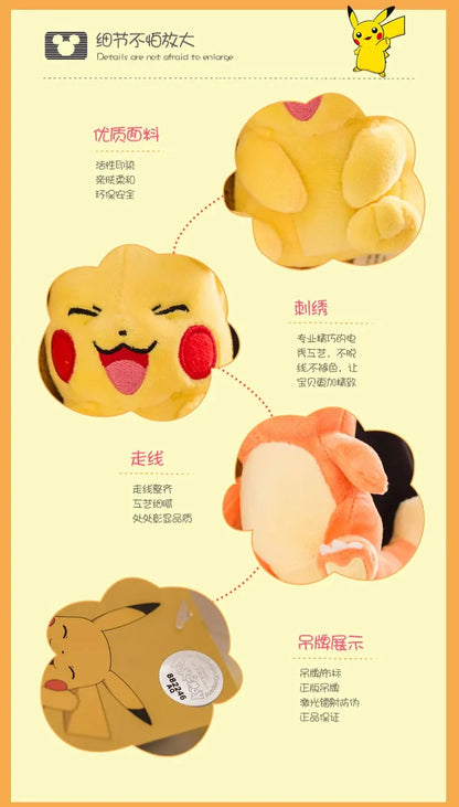 Anime Pokemon Pikachu Mew Psyduck Squirtle Bulbasaur Kawaii Stuffed Plush Toys School Bag Backpack Pendant Doll Keychain Gift Beauty World Shop