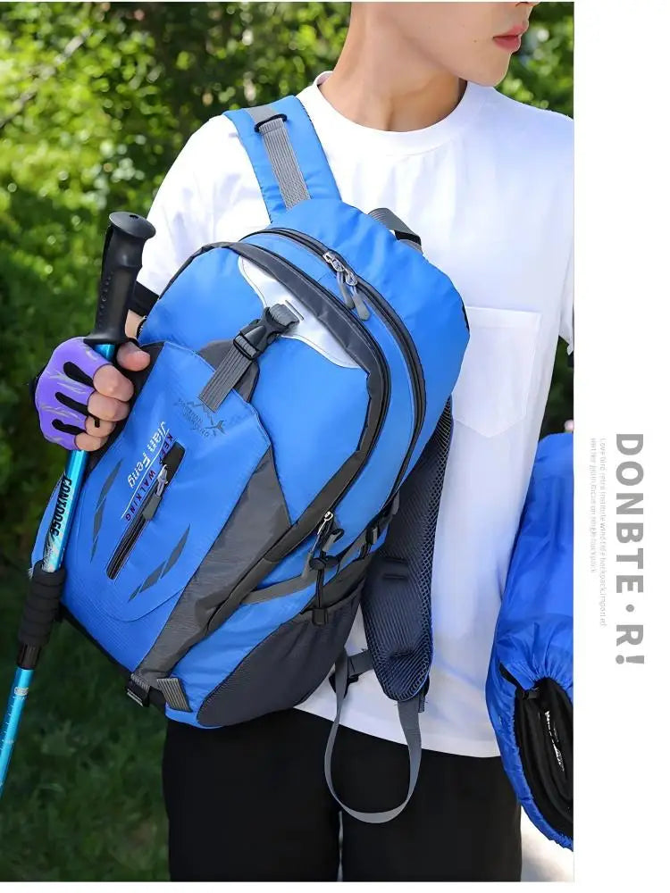 Homefish 40L Waterproof Hiking Backpack Large Capacity Breathable Rucksack Unisex Outdoor Camping Travel Climbing Sports Bag Beauty World Shop