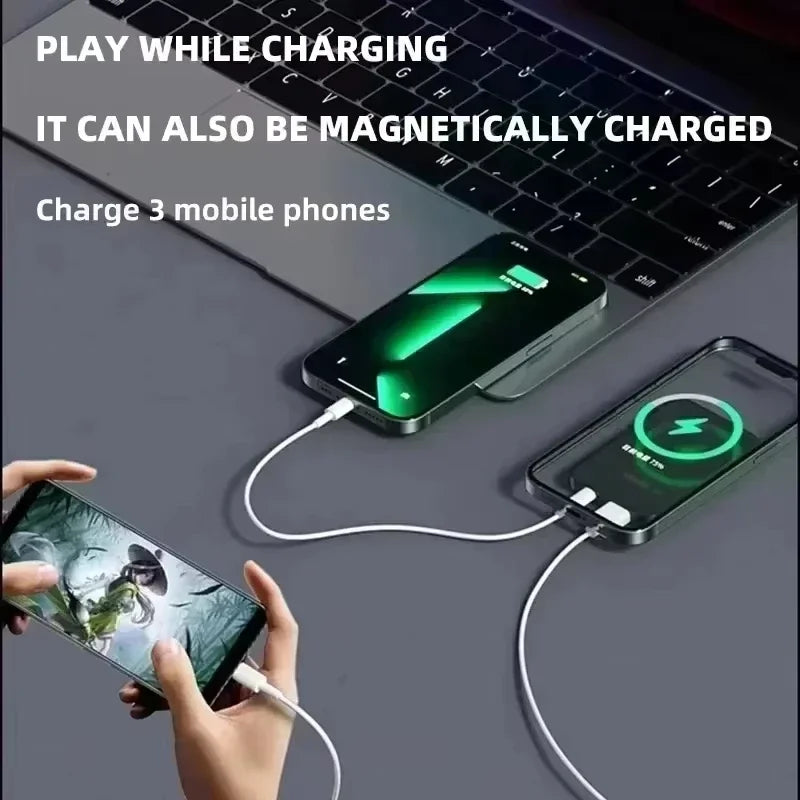 Lenovo 2026 200000mAh Magnetic Wireless Power Bank Portable Fast Charger For Magsafe Auxiliary Battery For iphone Huawei Samsung Beauty World Shop