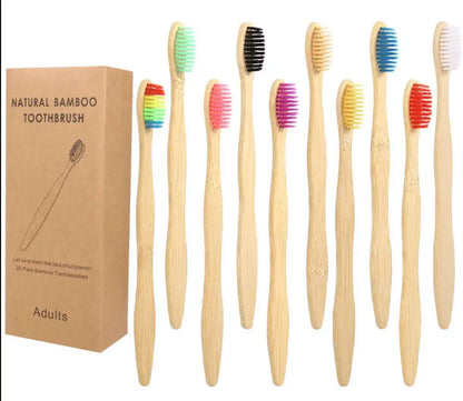 10/20/50/100/150Pcs Disposable adult bamboo soft bristled toothbrush wooden toothbrush clean mouth reusable for home and hotel Beauty World Shop