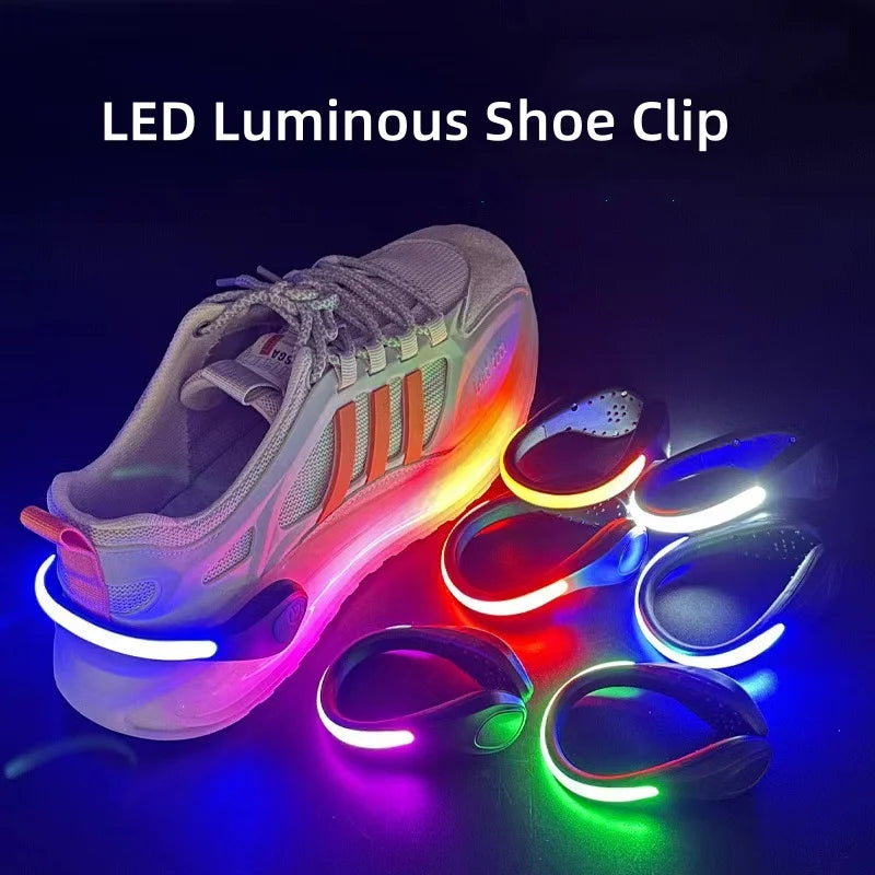 LED Luminous Shoe Clip Light Outdoor Running Cycling Bicycle RGB Novelty Lighting Safety Night Warn Lamp Glowing Zapato Ciclismo Beauty World Shop