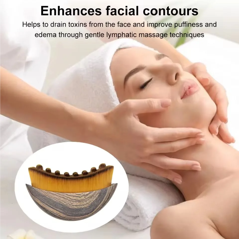 Lymphatic Contour Face Brush,Chin &Jawline Sculpting,Drainage Massager for Face,Ergonomically Designed to Fit The Skin Precisely Beauty World Shop