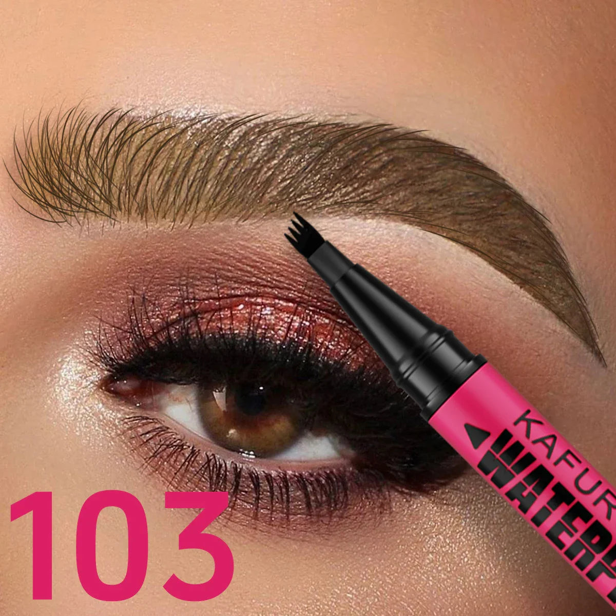 3-color Waterproof eyebrow pen, microblading eyebrow pencil with 4 split head, natural looking brows eye makeup cosmetics gifts Beauty Trend Shop
