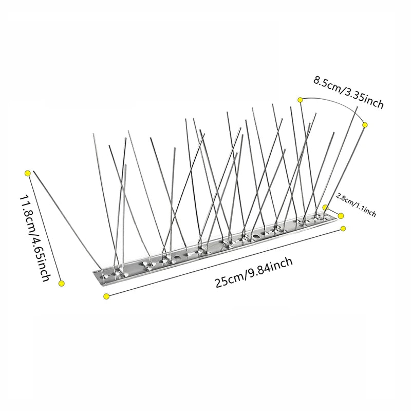 Bird Spikes Repellent Supplies Against Pigeons Crows Repeller Outdoor Defense Scare Birds Garden Scarecaper Outside Anti Gadgets Beauty World Shop