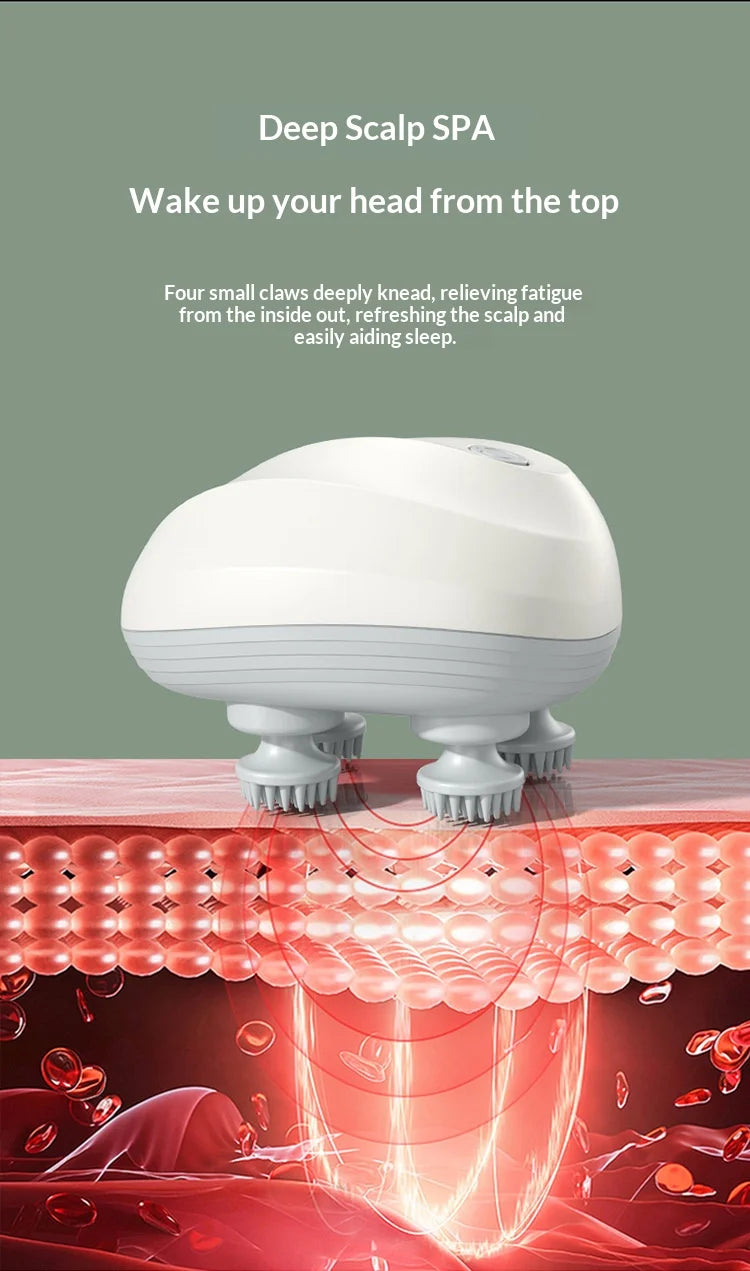 Deep Scalp Massager Head Cleaning Massager Also Suitable for Pets Electric Massage Tool Washable and Portable Beauty World Shop