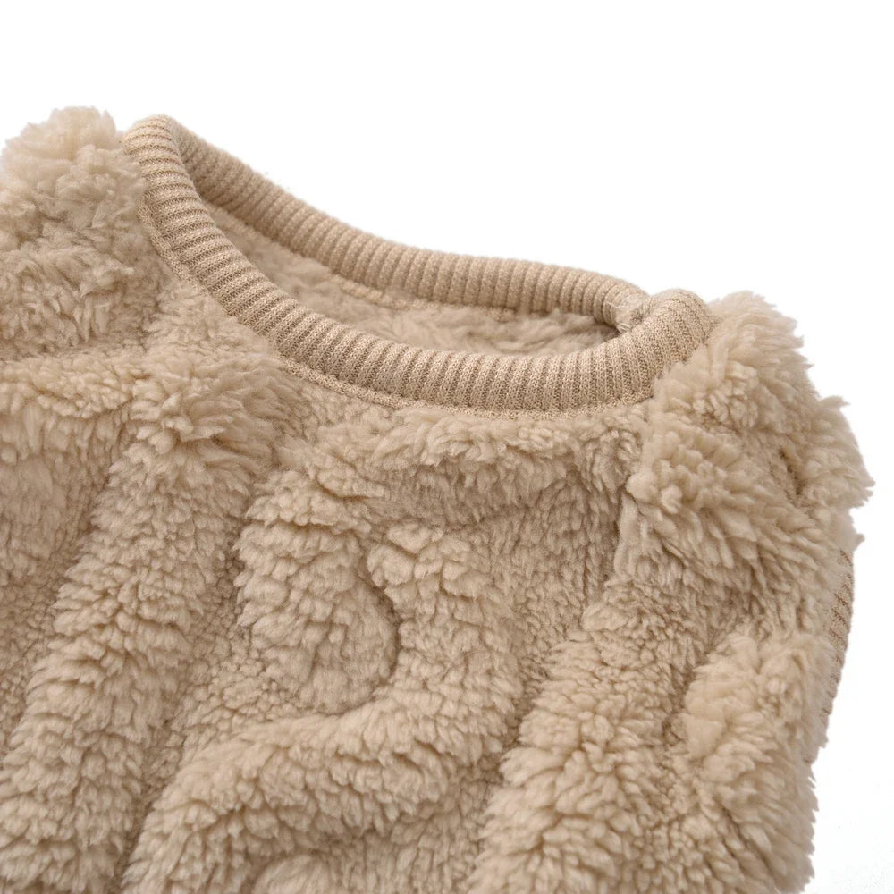 Fleece Warm Dog Cloth Sleeveless Soft Cozy Plush Vest Puppy Winter Overall for Small Medium Pet Sweatshirt  for Dog and Cat Beauty World Shop