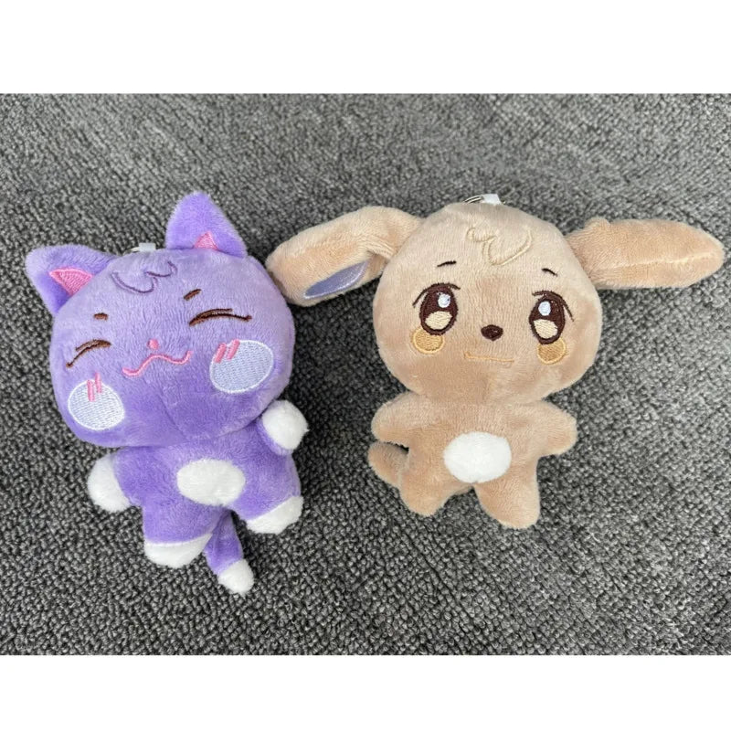 10CM Pop-up Store Doll Keychain ANITEEZ Cartoon Cute Plush Pendant Keyring Bag Accessories Kpop Yunho Yeosang Fans Gifts Beauty World Shop