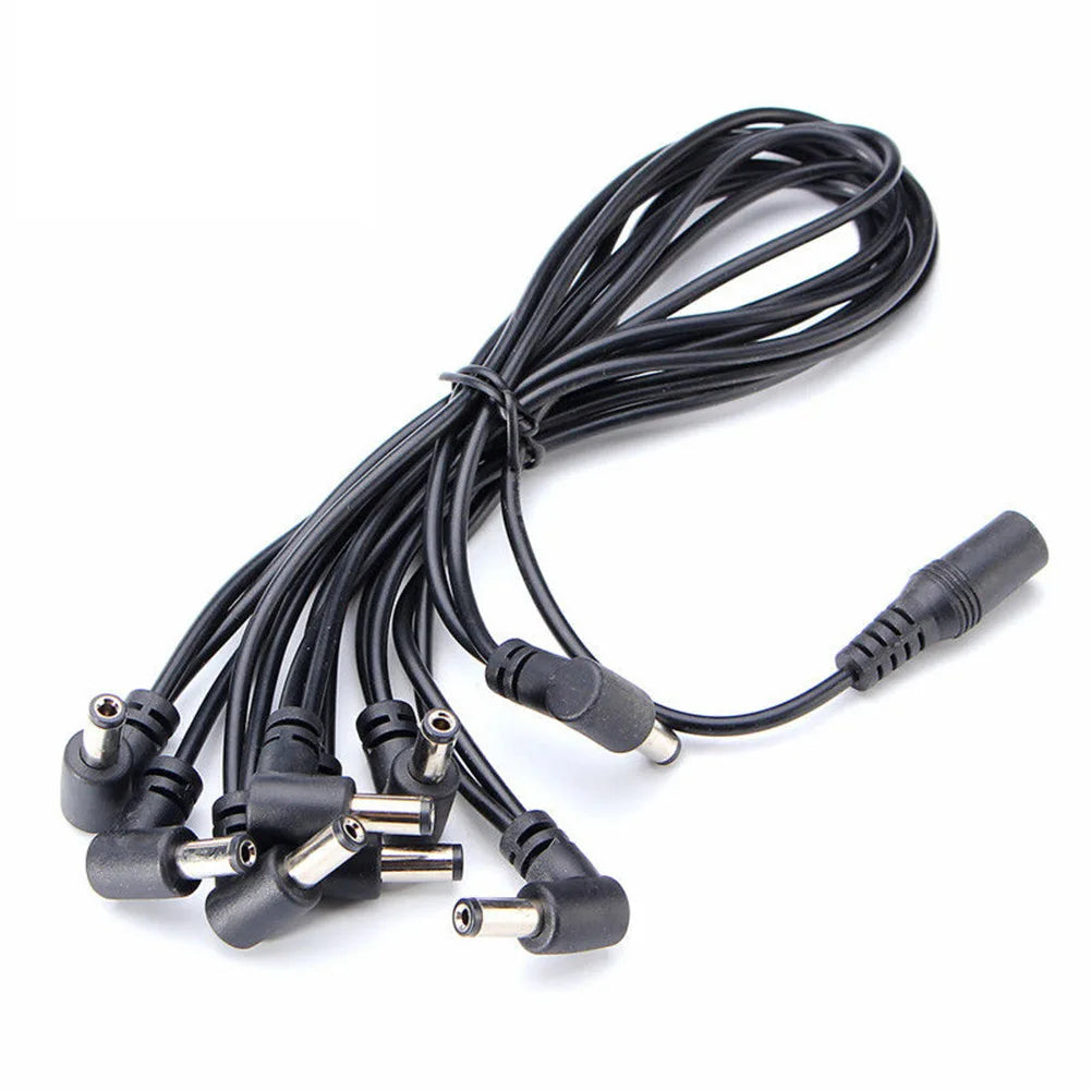 Daisy Chain Cable 1 to 2 3 5 6 8 10 Ways Guitar Effect Pedal Accessory 9V DC Adapter Plug Power Cord Beauty World Shop