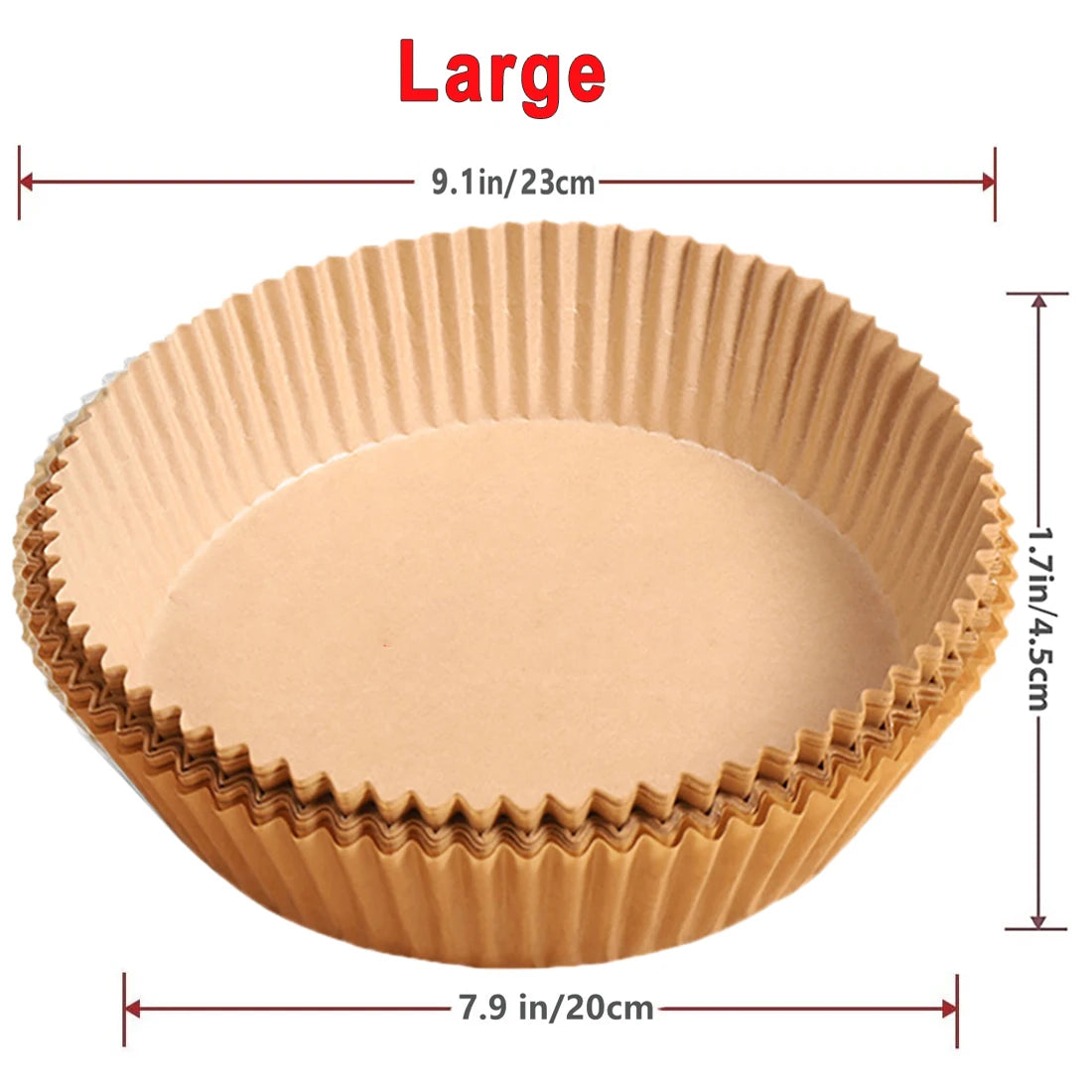 50/100Pcs Air Fryer Disposable Paper Non-Stick Airfryer Baking Papers Round Air-Fryer Paper Liners Paper Kitchen Accessories Beauty World Shop