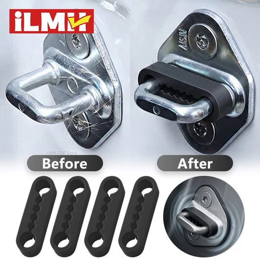 Silicone Car Door Lock Cover Pad Universal Anti Vibration Shock Absorber Soundproof Damper For Auto Door Latch Anti Scratch Beauty World Shop