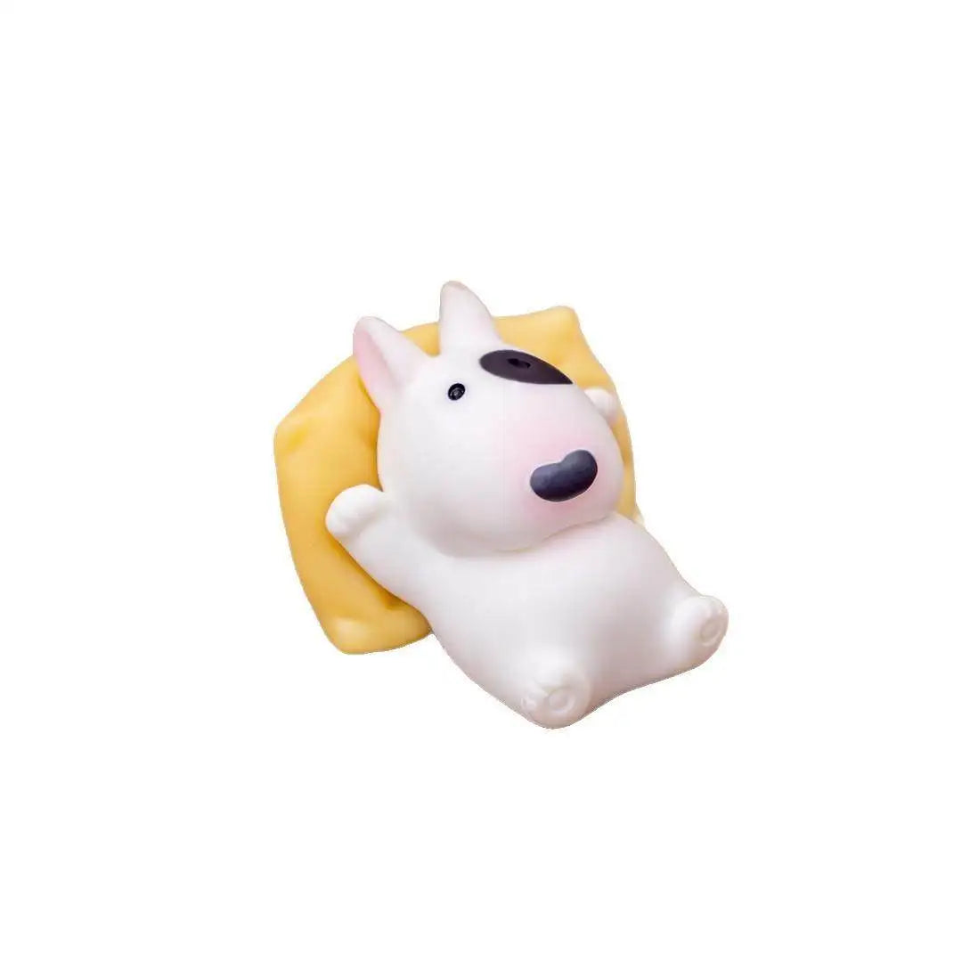 Bull Terrier Universal Car Accessories Interior Adorable Dashboard Figurine with Relaxed Pose Ornament for Tesla BMW Hyundai KIA Beauty World Shop
