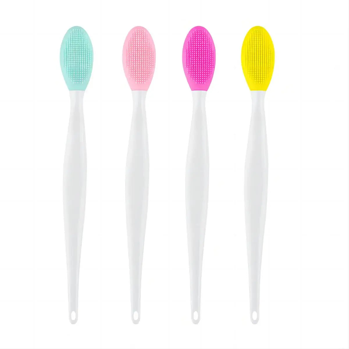 1PC/4PCS  Beauty Skin Care Wash Face Silicone Brush Exfoliating Nose Clean Blackhead Removal Brushes Tools With Replacement Head Beauty World Shop