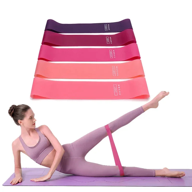 Portable Fitness Workout Equipment Rubber Resistance Bands Yoga Gym Elastic Gum Strength Pilates Crossfit Women Weight Sports Beauty World Shop