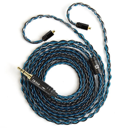 KBEAR ST12plus Earphone Cable 2m 8 Core 4N OFC Silver-plated Upgraded Cable 3.5/4.4mm MMCX/0.78mm 2Pin for CCZ KB03 KS1 Beauty World Shop