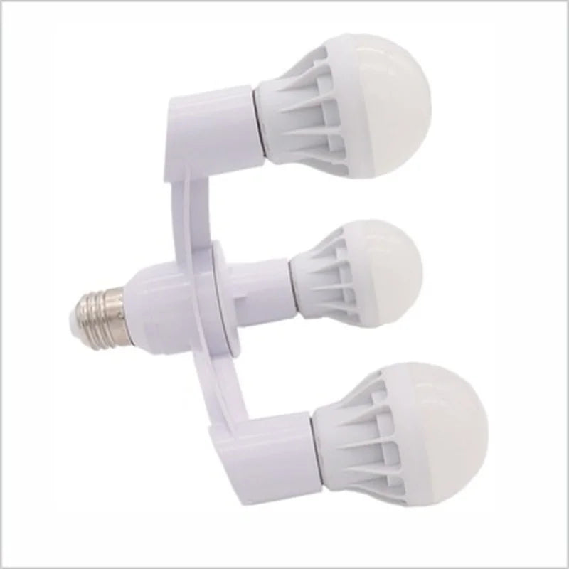 3In1 E27 to E27 extended LED bulb socket splitter adapter bracket, suitable for photography studios, kitchens, restaurants Beauty Trend Shop
