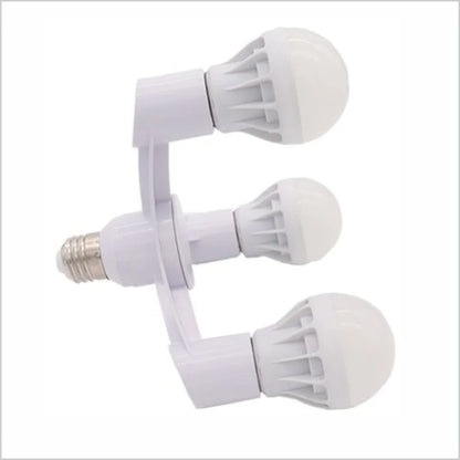 3In1 E27 to E27 extended LED bulb socket splitter adapter bracket, suitable for photography studios, kitchens, restaurants Beauty Trend Shop